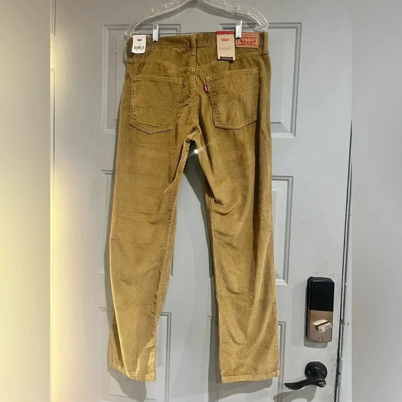 Levi's Women 31X 30 Tan Corduroy Cotton Straight Leg NWT - Picture 2 of 12